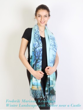 Oil Painting Design Fashion Scarf